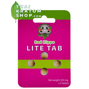 กระท่อมสกัดชนิดเม็ด (Red Hippo Kratom Lite Tab)
